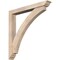 Ekena Millwork Thorton Traditional Smooth Bracket w/ Offset Brace, Douglas Fir, 5 1/2"W x 42"D x 42"H BKT0604X42X42THR01SDF - alternate 1